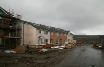 ACHA new build on site providing 32 new homes at Castle Wood, Helensburgh.